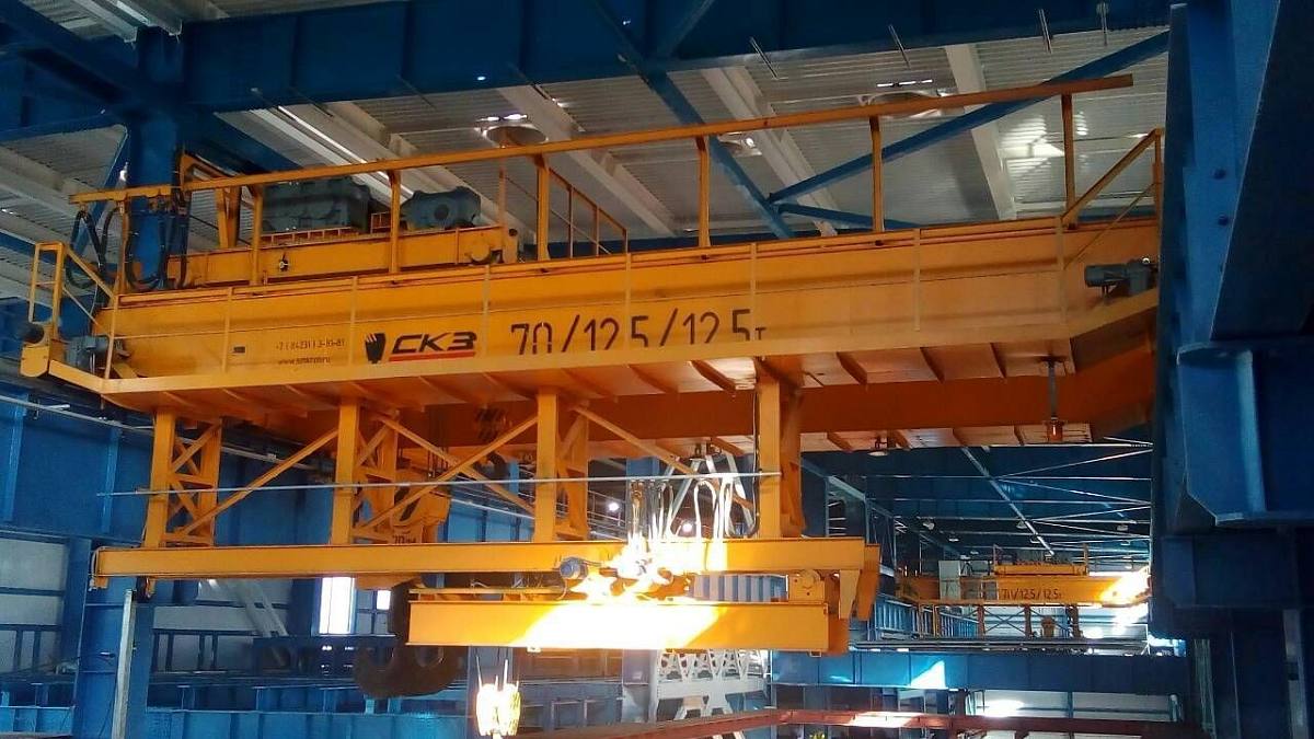 В Чеченскую республику поставлены два мостовых крана грузоподъемностью 70т.